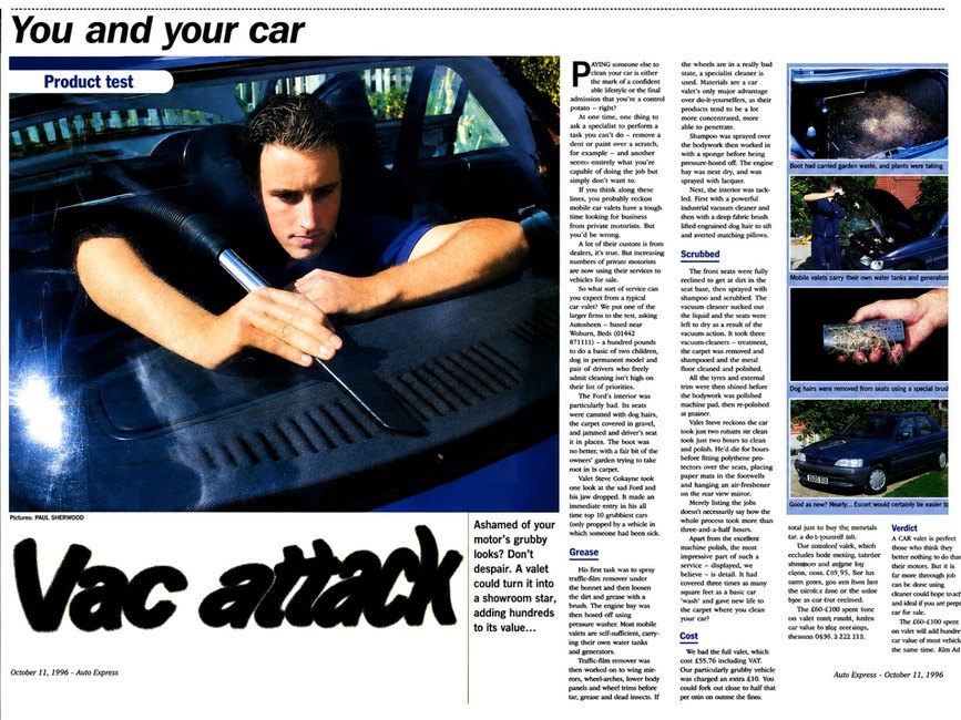 Auto Express “Vac Attack” feature