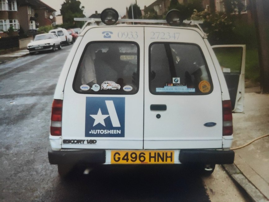 Ford Escort rear branding
