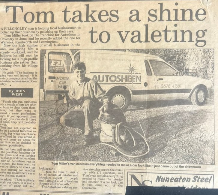 Tom Miller newspaper feature